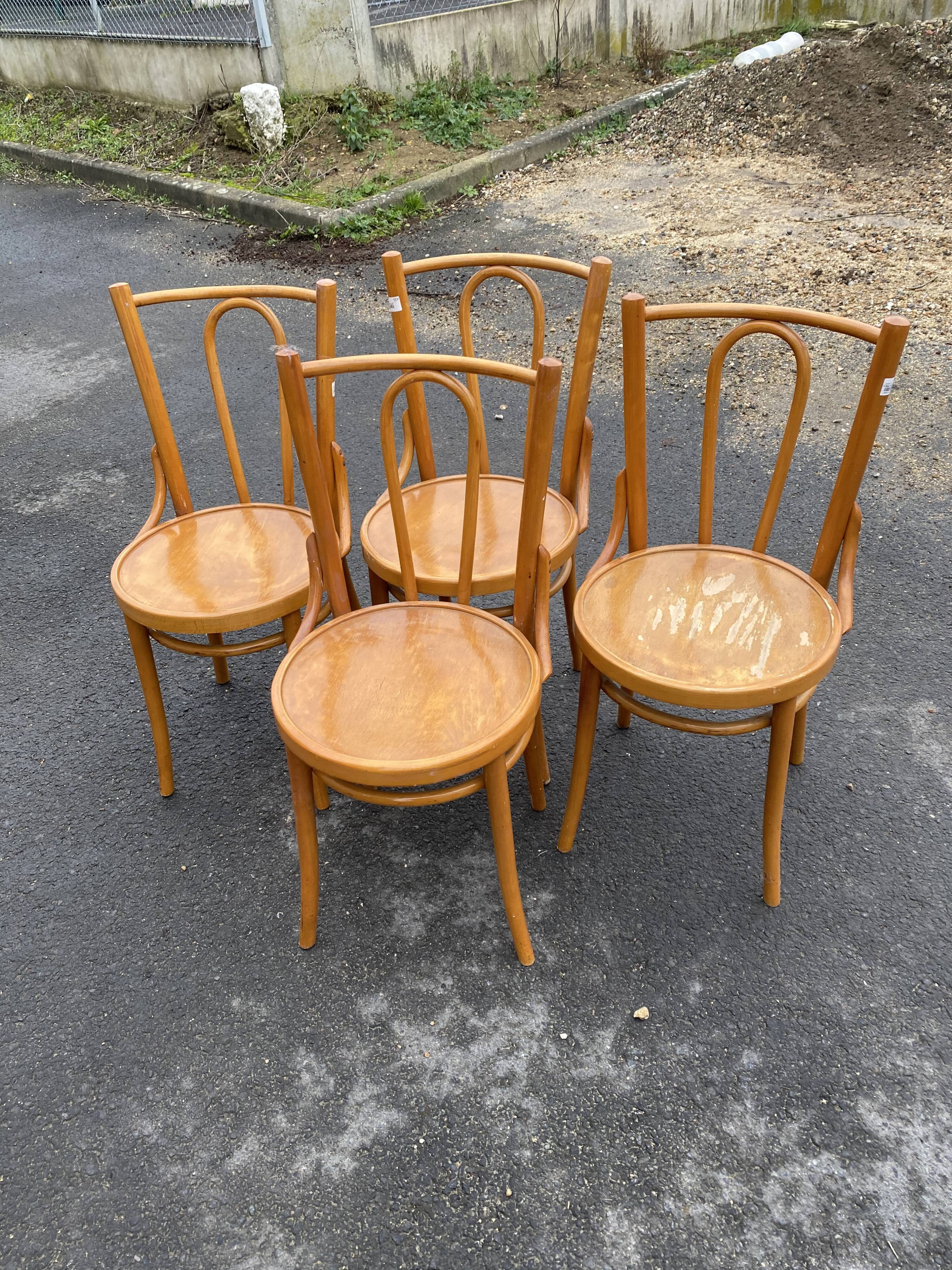 Vintage bistro chairs the lot