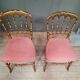 Paire de chaise dorées  Napoleon III
