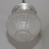 Art Deco ceiling light in glass and metal