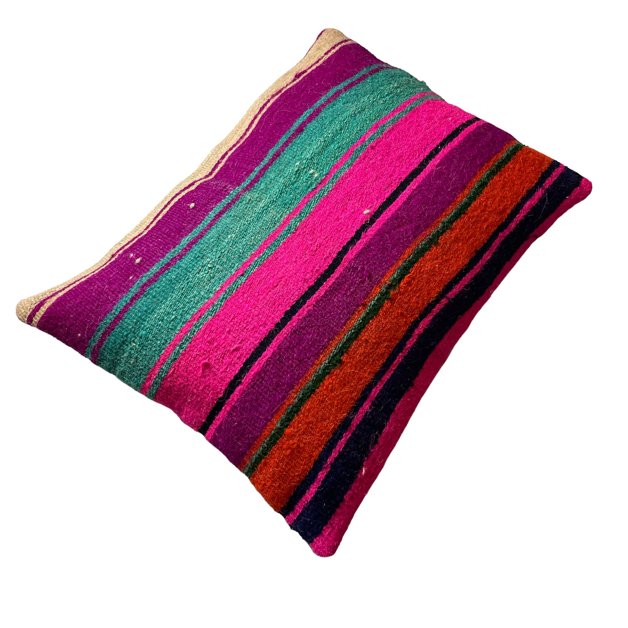 Housse de coussin turque vintage faite à la main, 40 x 60 cm