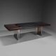 Walnut, Metal and Leather Hans von Klier “Il Ponte” Desk for Skipper, 1970s