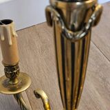 Louis XV style 3-light bronze chandelier