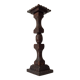 Cendrier sur pied vintage en bois sculpté