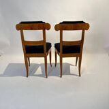 Biedermeier Chairs in Cherry Wood, Germany, 1830s, Set of 5