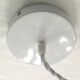 Capiz shell pendant light with flowers