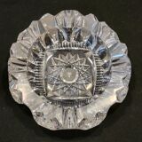 Chiseled bohemian crystal ashtray