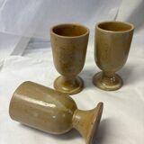 Set of 3 Digoin stoneware cups