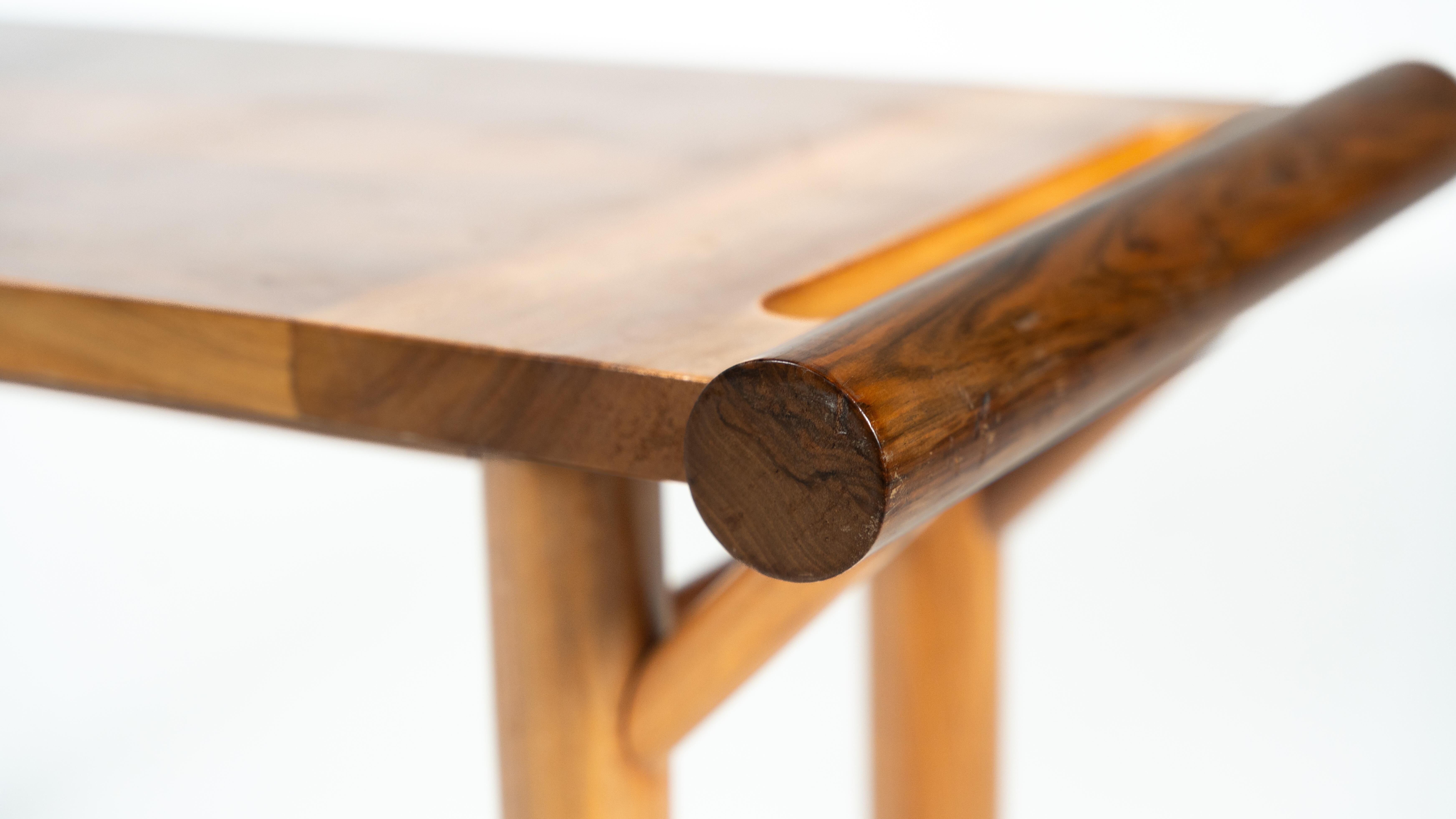 Mid-century console, walnut, Italy, 1970s