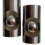 Pair of oxar 70's double wall lights