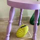 Lilac tripod stool