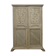 Jacobean Revival armoire, hand-carved, painted - 1840-1860