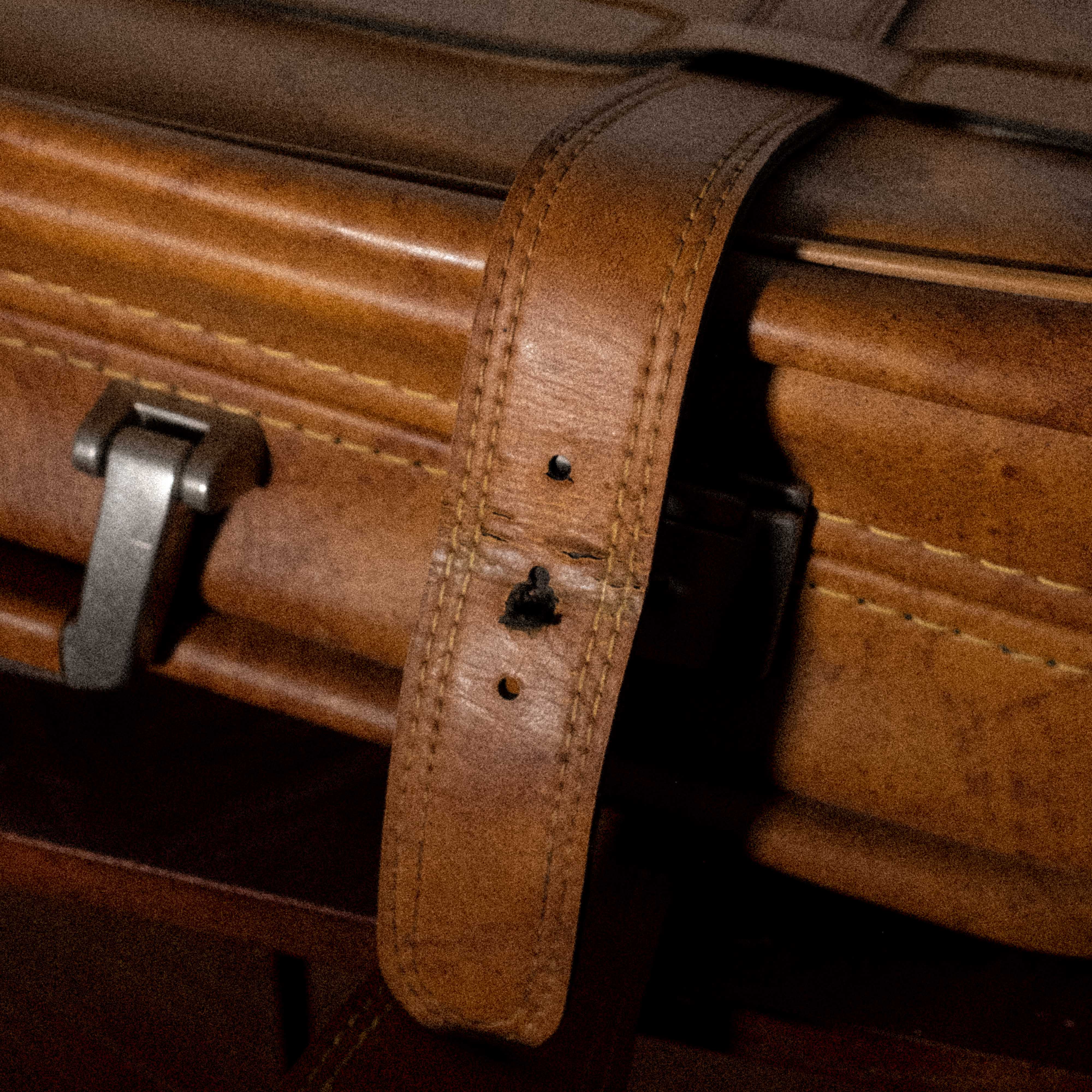 Brown soft suitcase