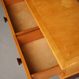 Coiffeuse basse Art Déco en bois d'érable, années 1930