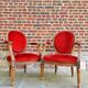 Pair Of Louis XVI Style Medallion Armchairs XIX Eme Century