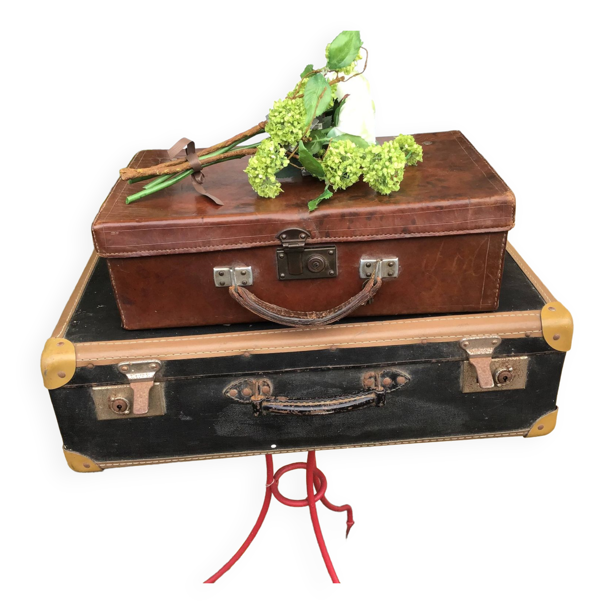 Lot de 2 valises Anciennes