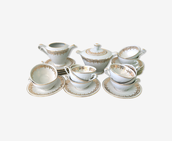 Service à café pour 10 porcelaine