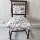Pair of neo-Gothic English style chairs floral print