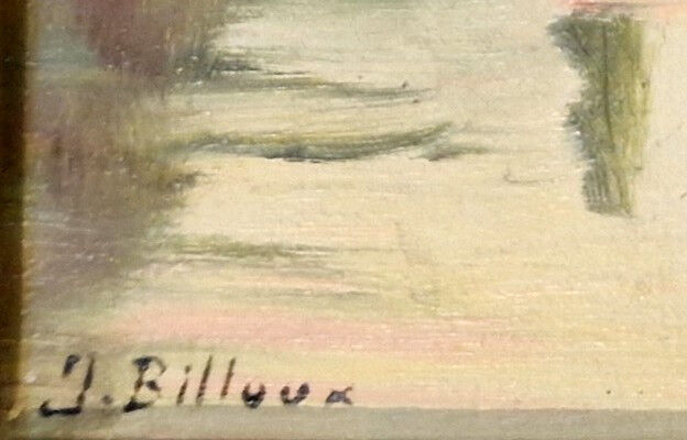 Tableau J. BILLOUX – École Française du XIXe/XXe