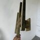 Pair of Regency brass wall lights in Italy