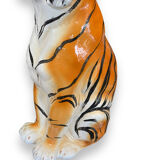 Tiger in glazed italian ceramic