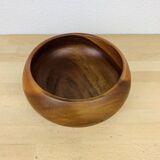 Scandinavian Danish teak cup from the 60s, empty pocket