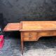 Antique walnut desk with pull-out drawers