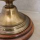 Vintage brass double globe lamp