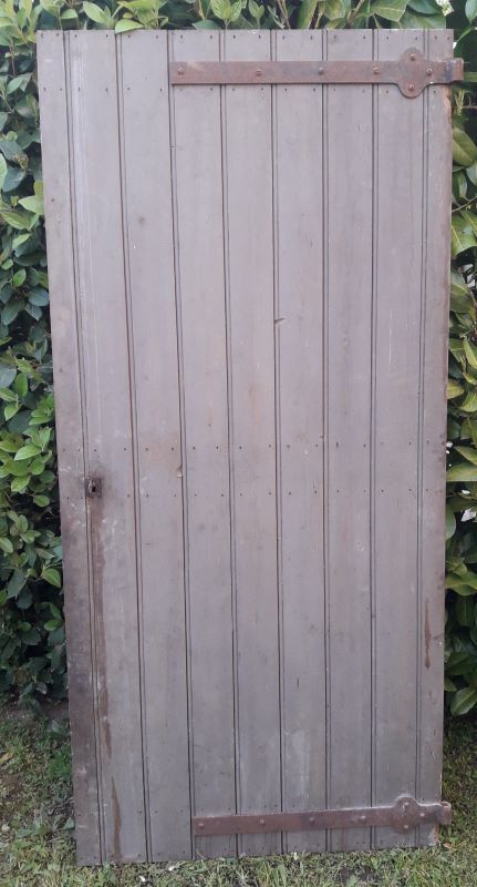 Wooden barn cellar or outbuilding door