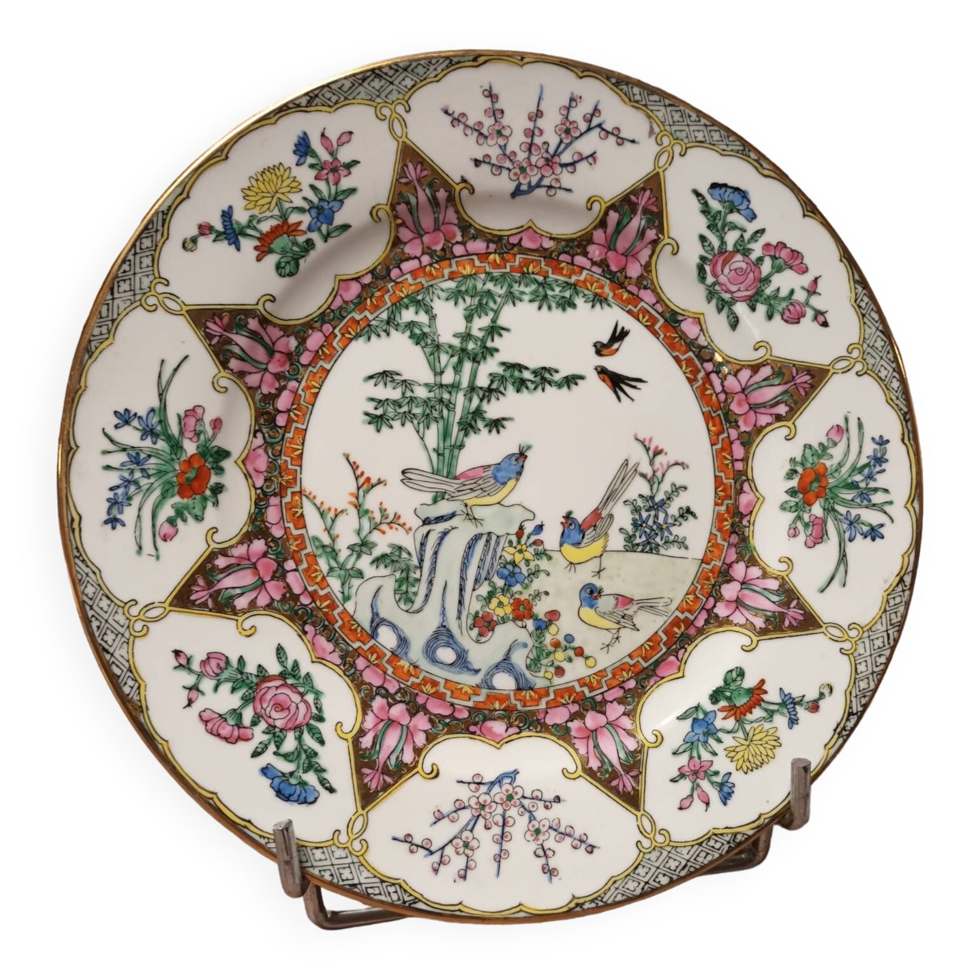 Assiette décorative asiatique