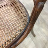 4 old wooden bistro chairs