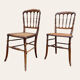 Set of 2 Chaviari Napoleon III cane chairs