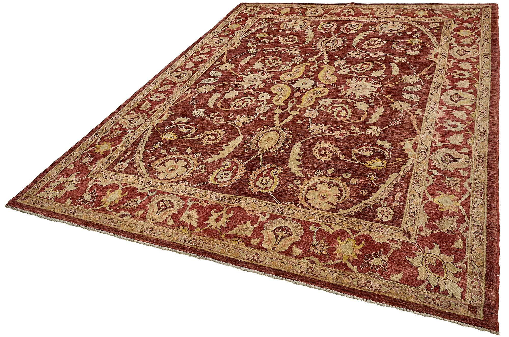 Turkish Handknotted Wool Oushak Rug 216 cm x 298 cm
