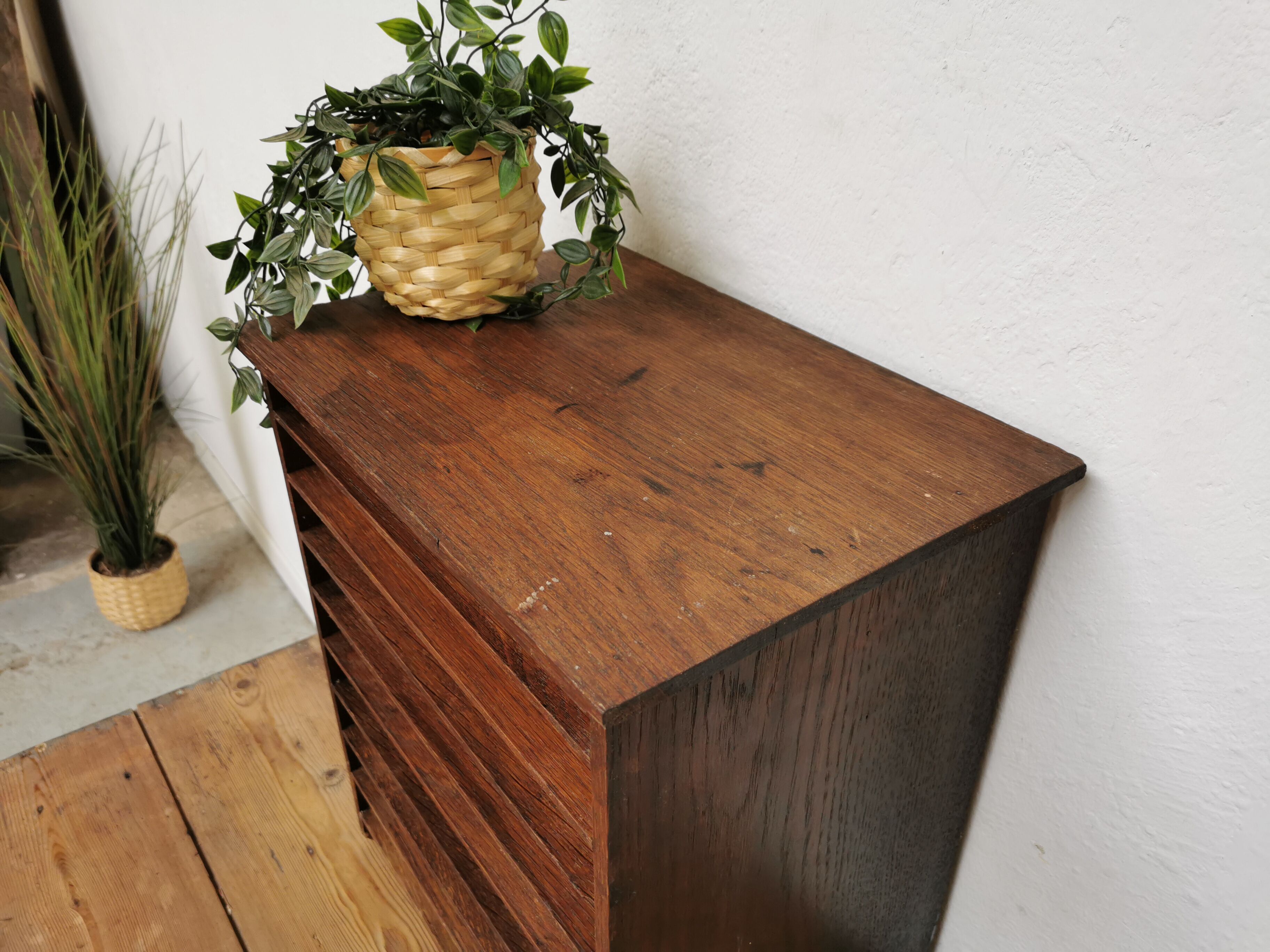 Range document vintage classeur trieur