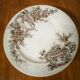 Assiette sur piedouche terre de fer - Décor Pompadour