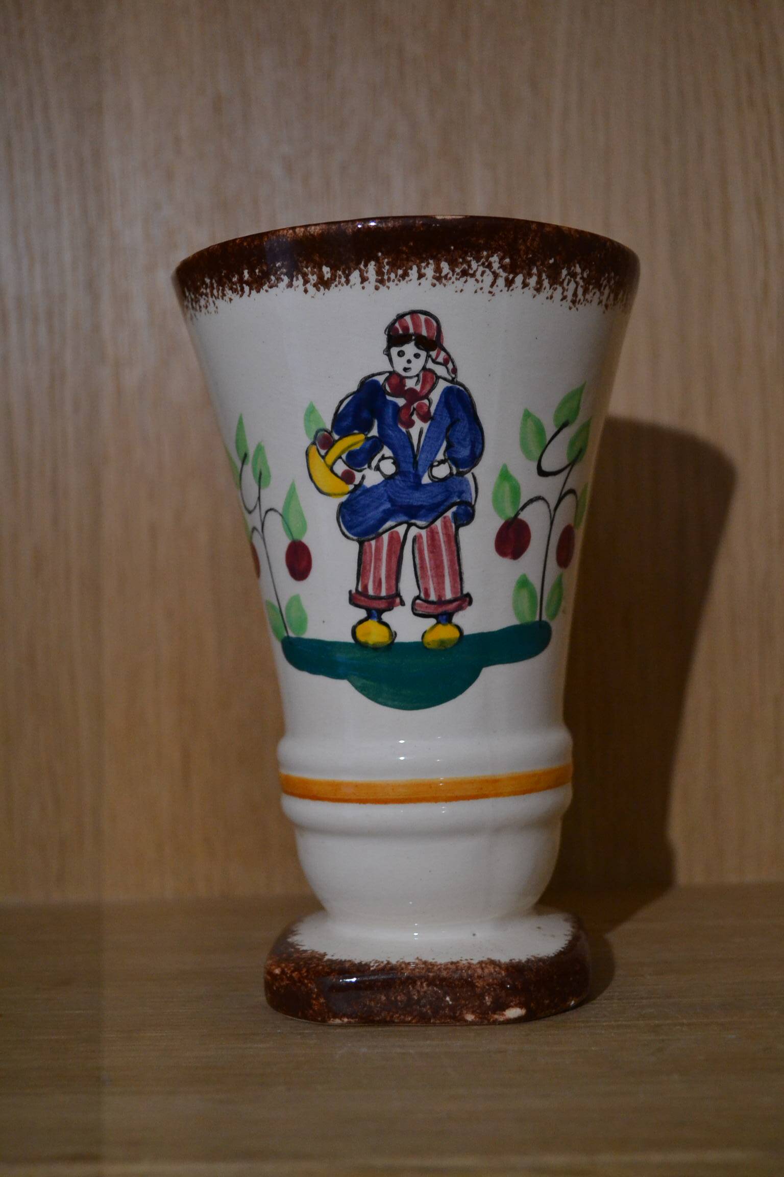 Vase Normandie peint à la main