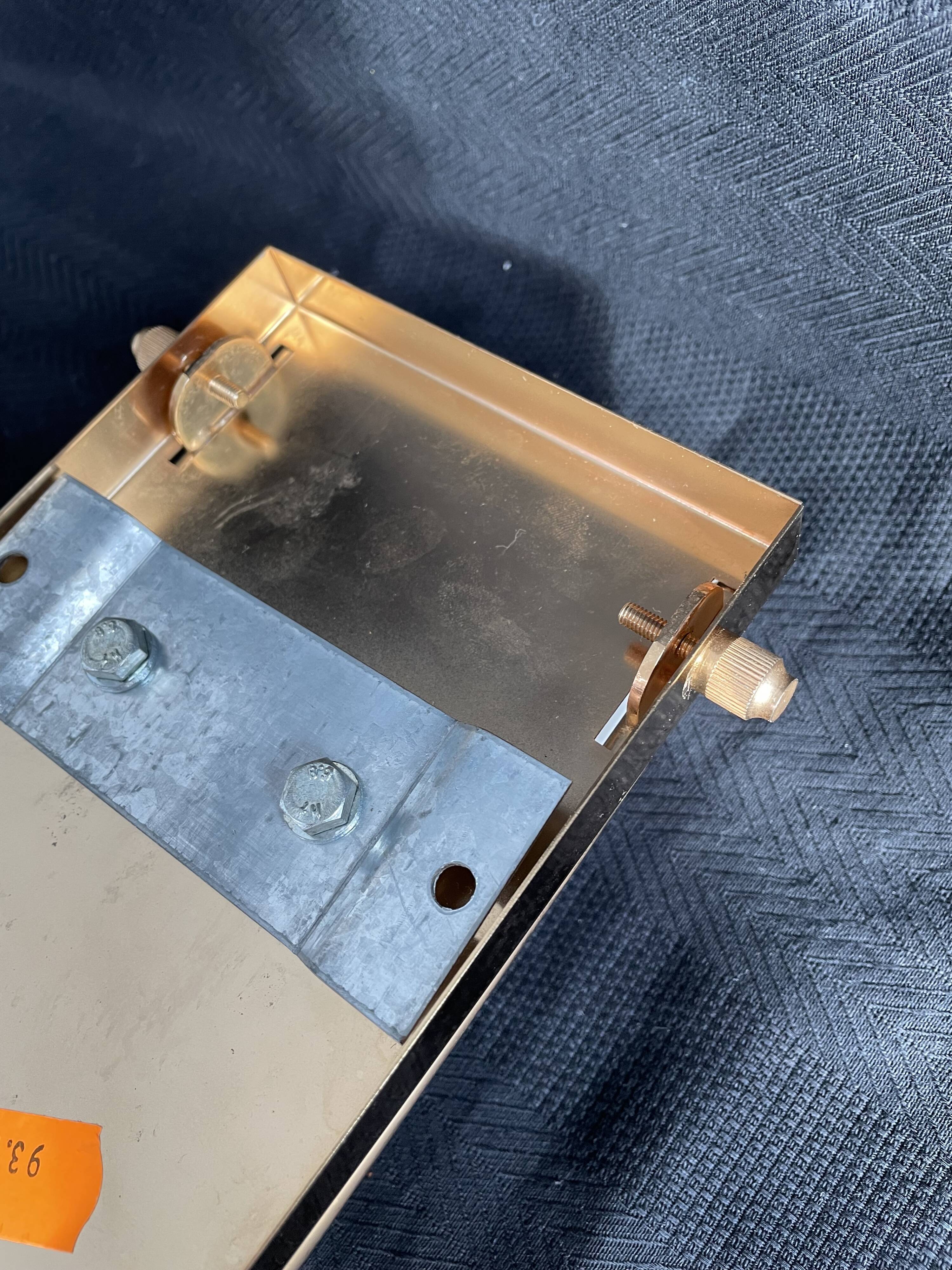 SOTHIS wall lamp - hexagonal - glass and brass - Italy