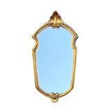 Vintage gold resin wall mirror