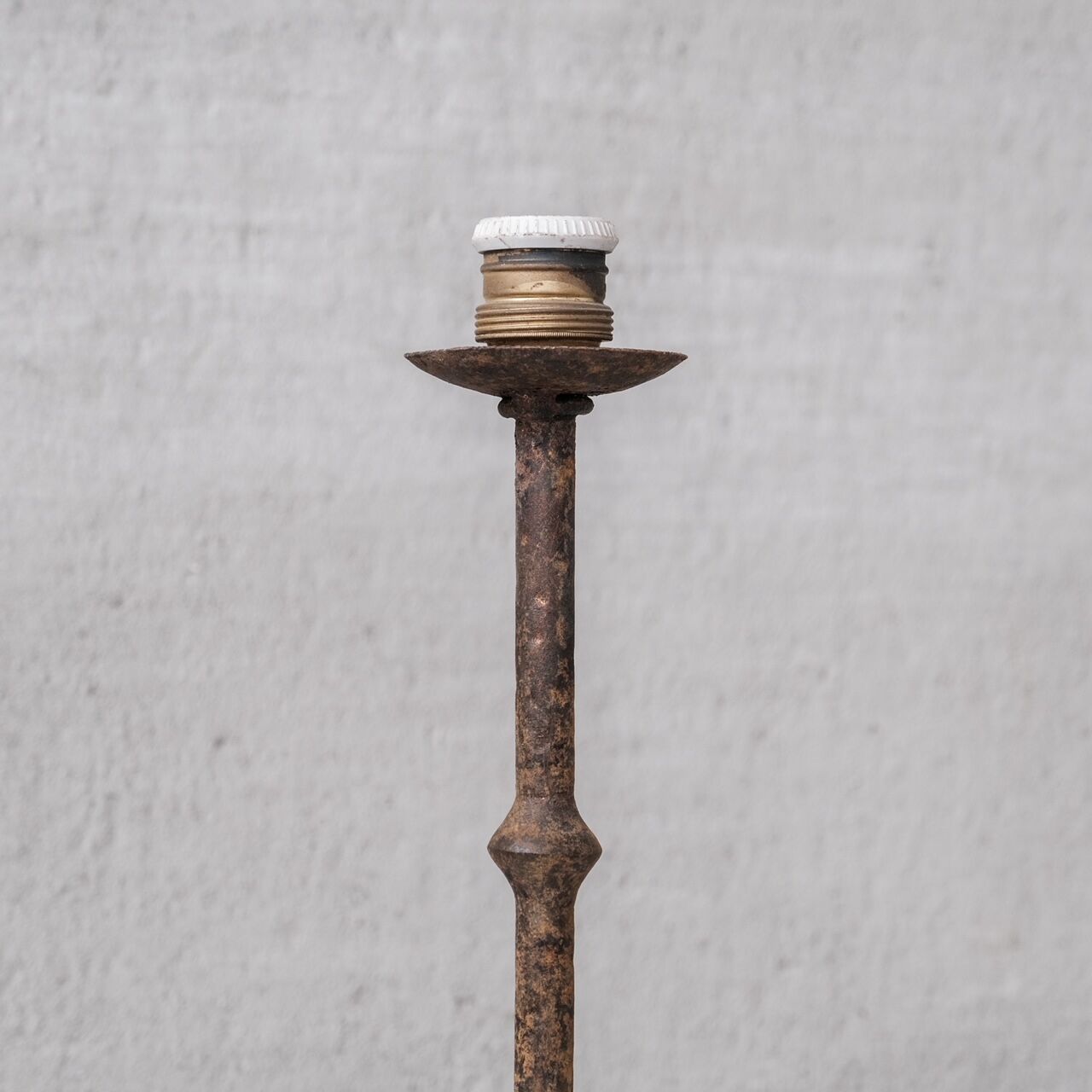 Pair of Spanish Metal Mid-Century Table Lamps