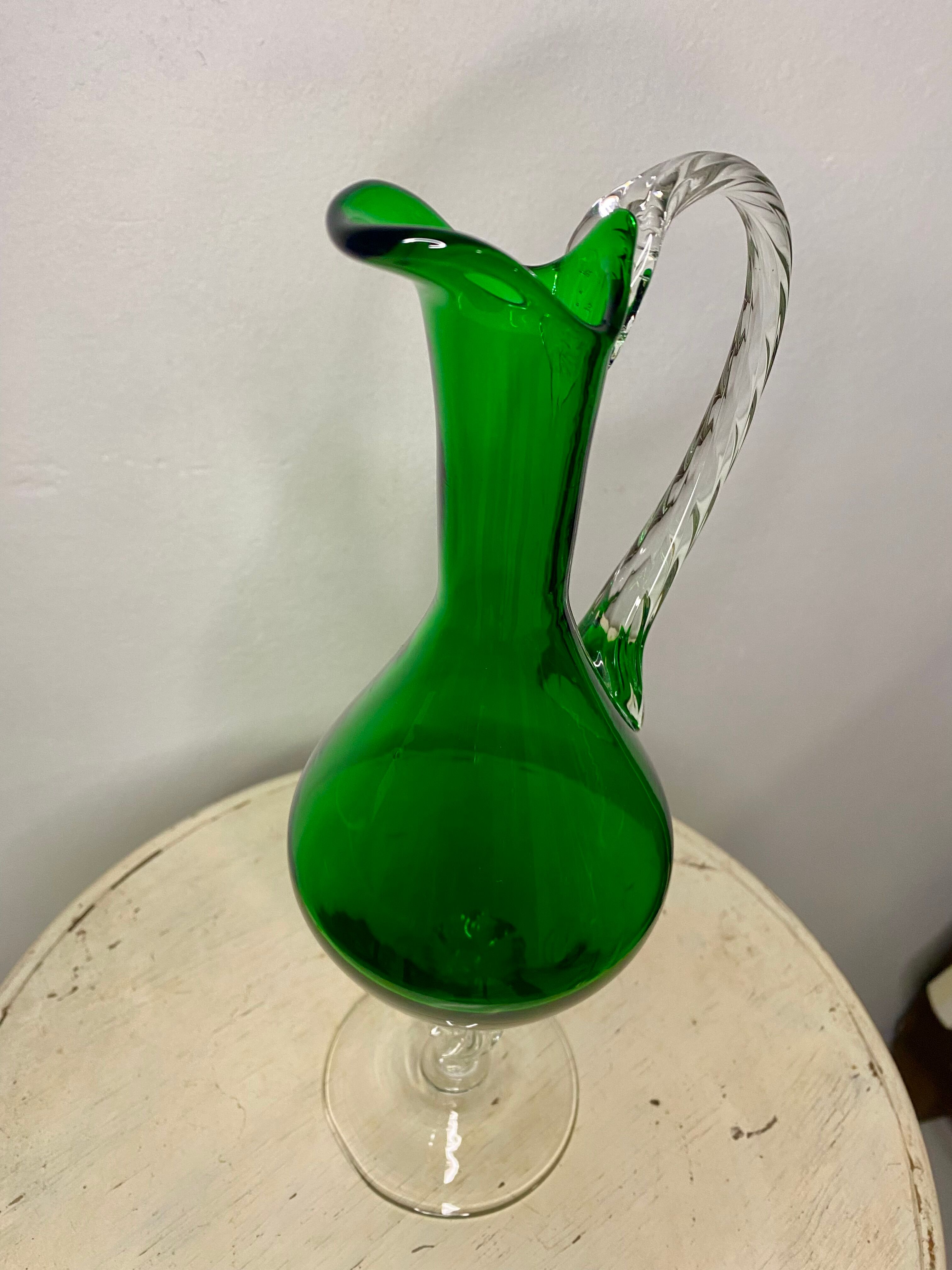 Green vase