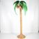Lampadaire « cocotier/palmier » en rotin