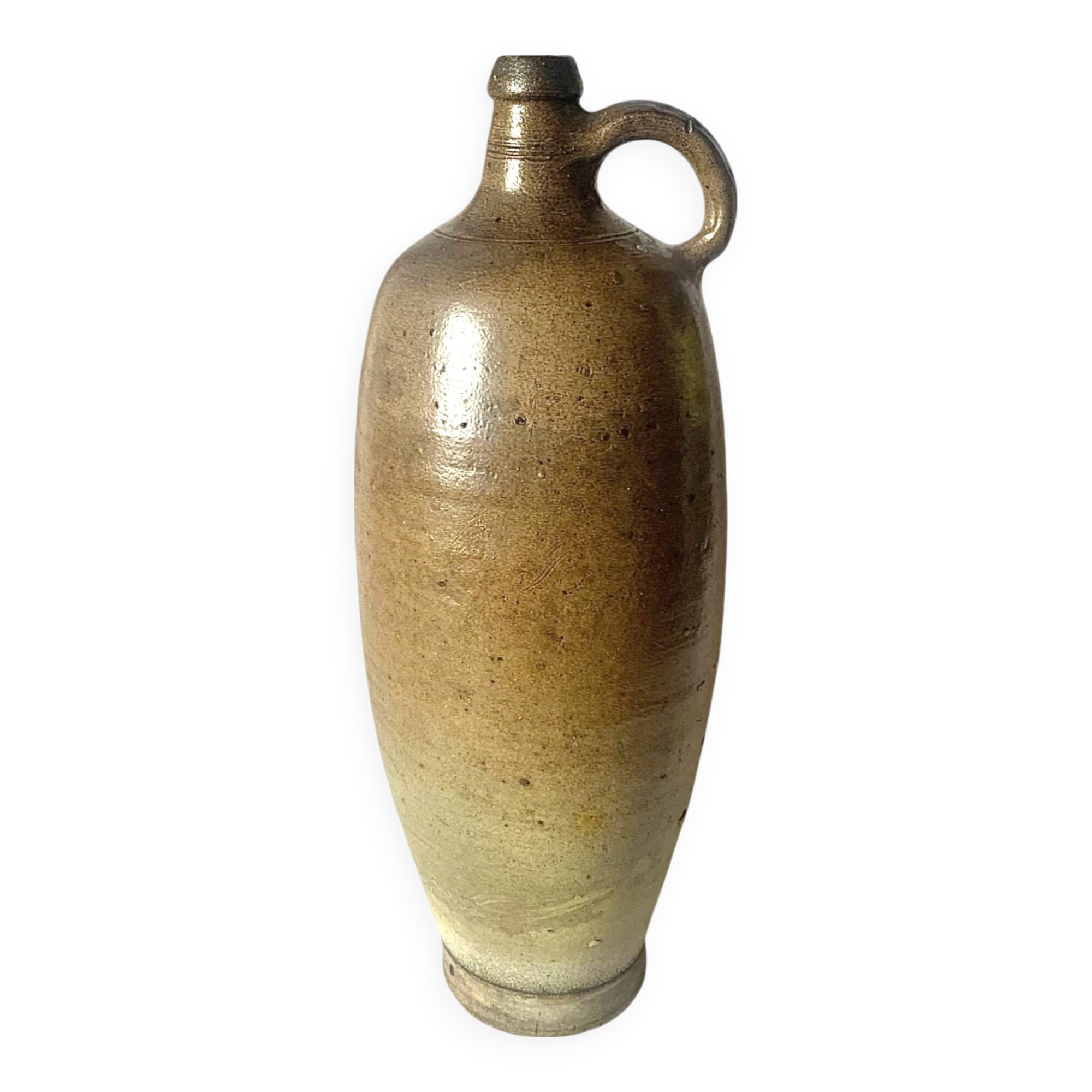 Antique glazed stoneware jar - height: 50 cm