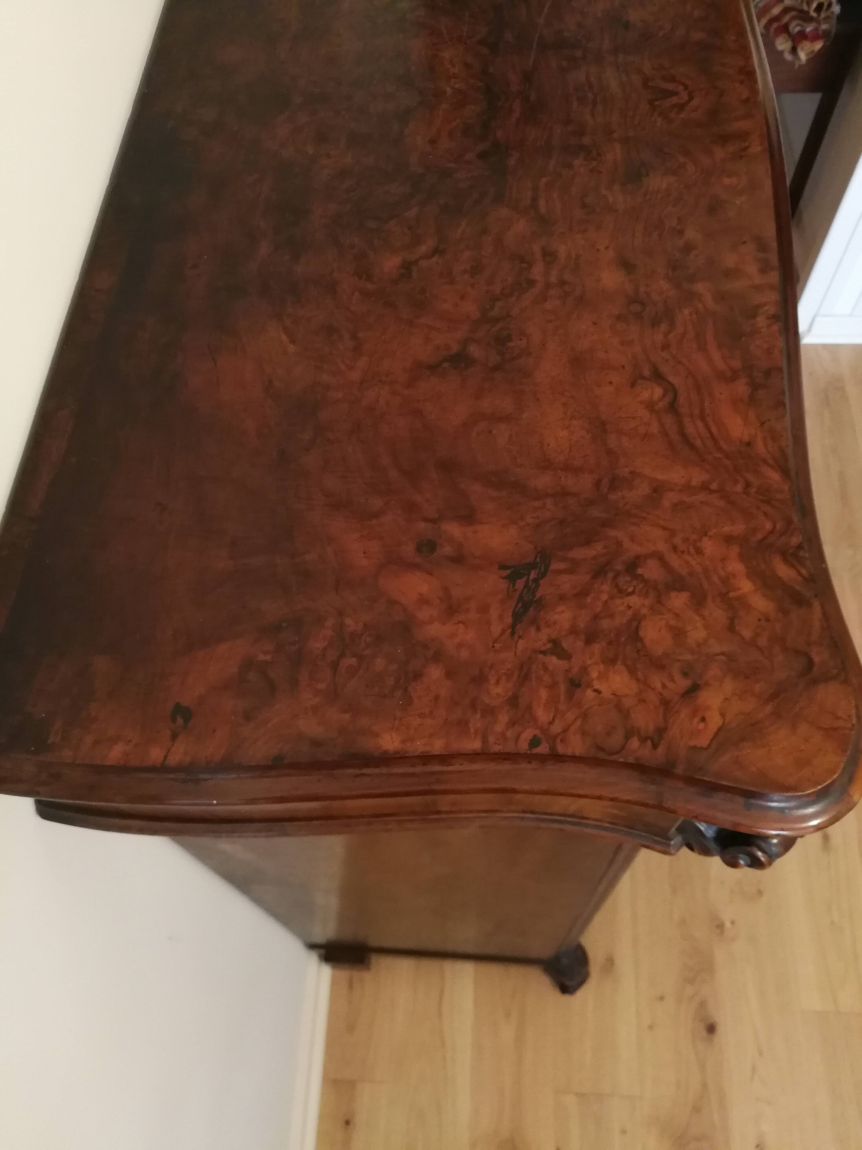 Armoire XIXe en ronce de noyer - Louis-Philippe / Napoléon III