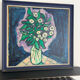 ALAN "Bouquet de fleurs" Huile sur panneau