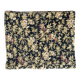 Antique hand-stitched boutis bedspread, floral fabric, 19th century.