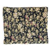 Ancien couvre lit boutis piqué à la main tissu floral 19 ème siècle