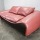 Italian Red Leather Sofa by Divanotti, Postmodern, 1990s