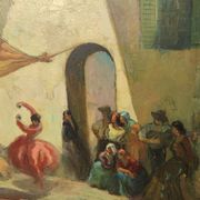 Painting by Gaston Cirmeuse, 1930/40