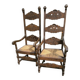 Pair of large, heavy armchairs from the late 19th century