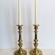 Pair of brass candlesticks