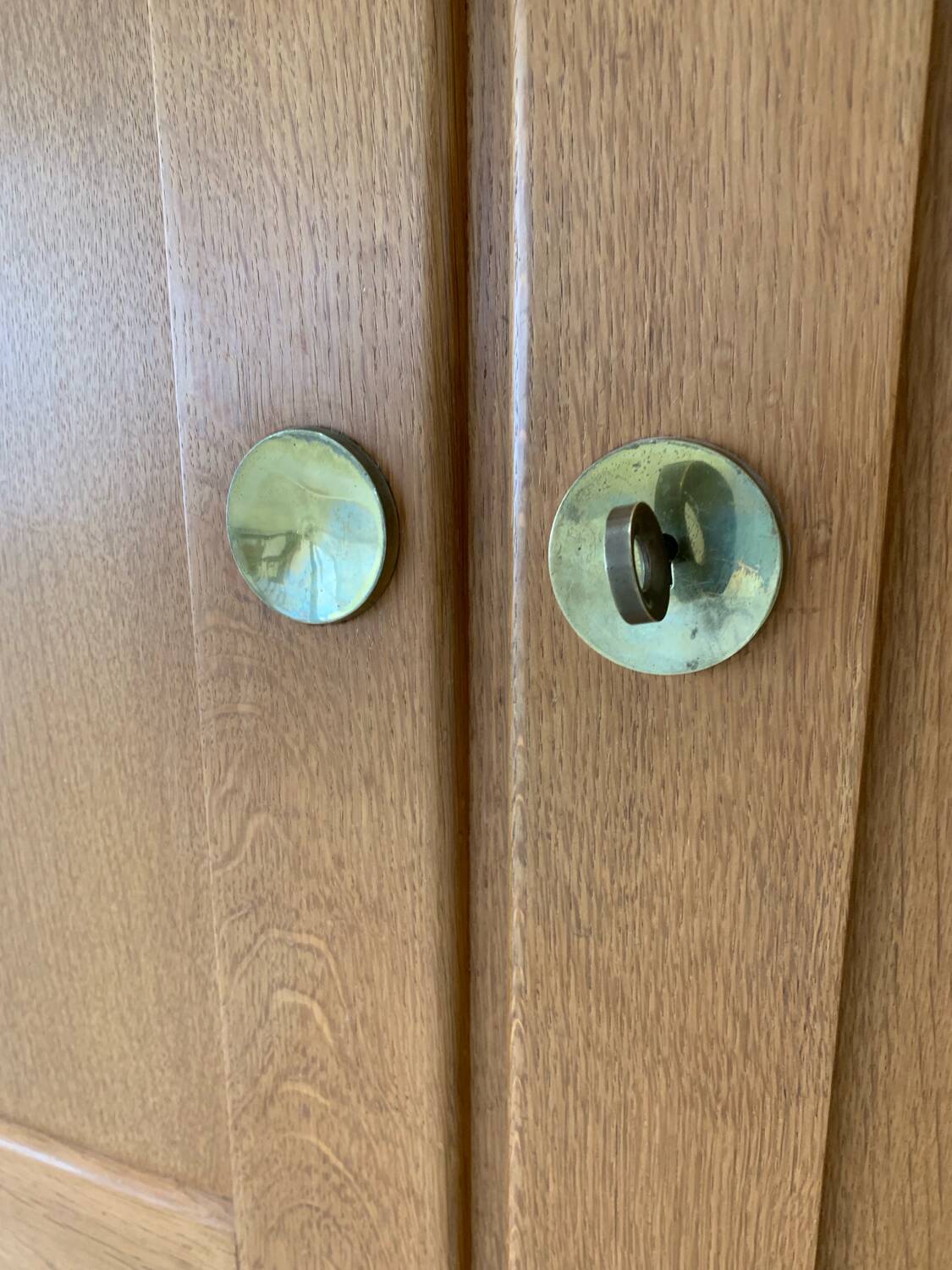 Vintage Modernist Oak Wardrobe Circa 1950